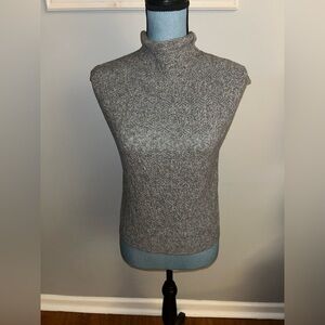 Abercrombie & Fitch Sleeveless Turtleneck Sweater Merino Wool Blend Size Small